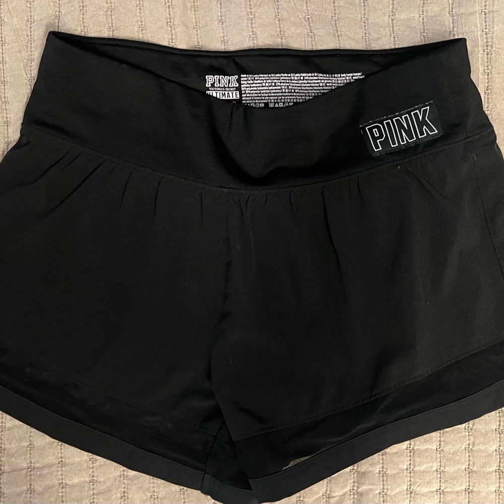 PINK Victoria's Secret Women's Athletic Black Shorts